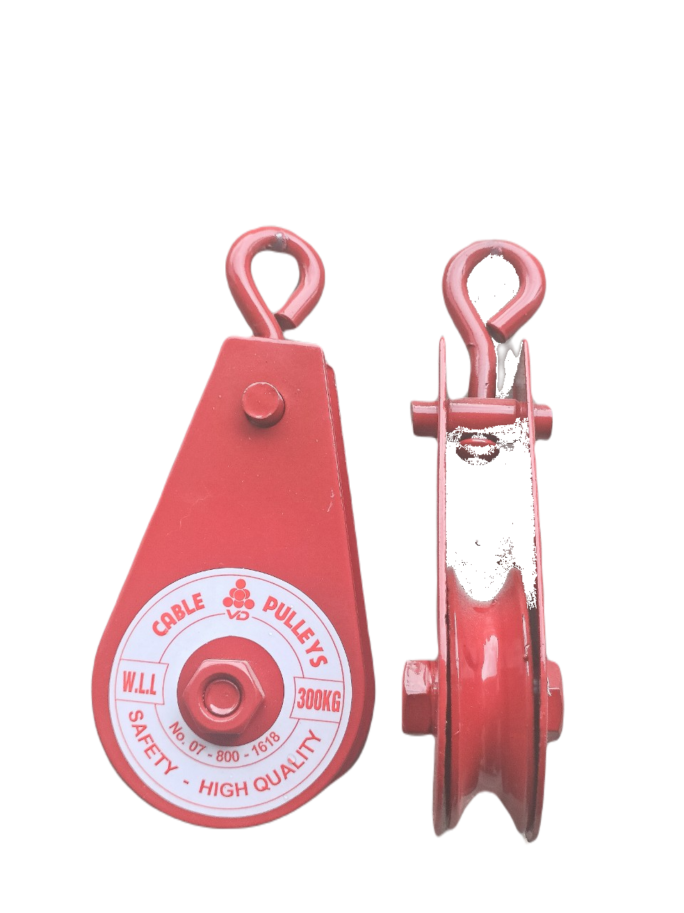 Ròng rọc thép treo Pully 300kg (Đỏ)
