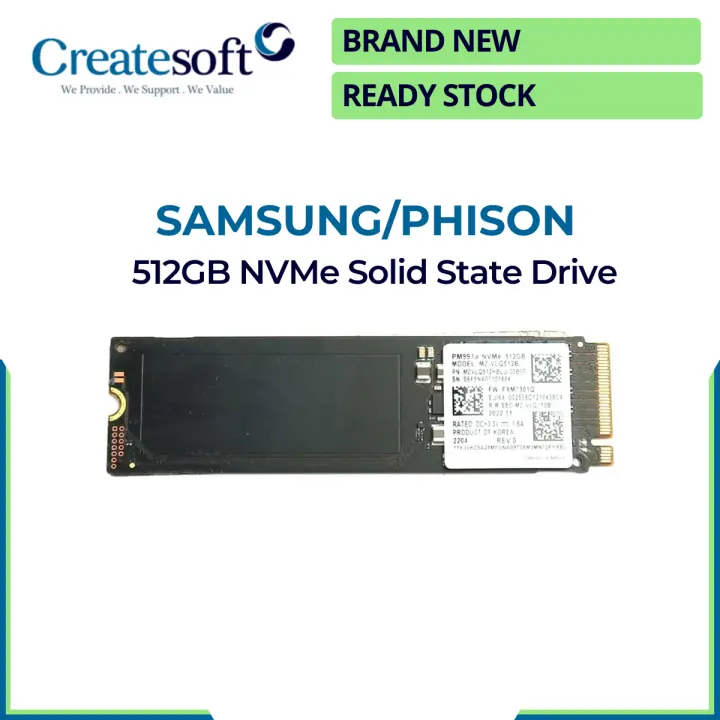 SAMSUNG PHISON NVMe Solid State Drive 512GB SSD