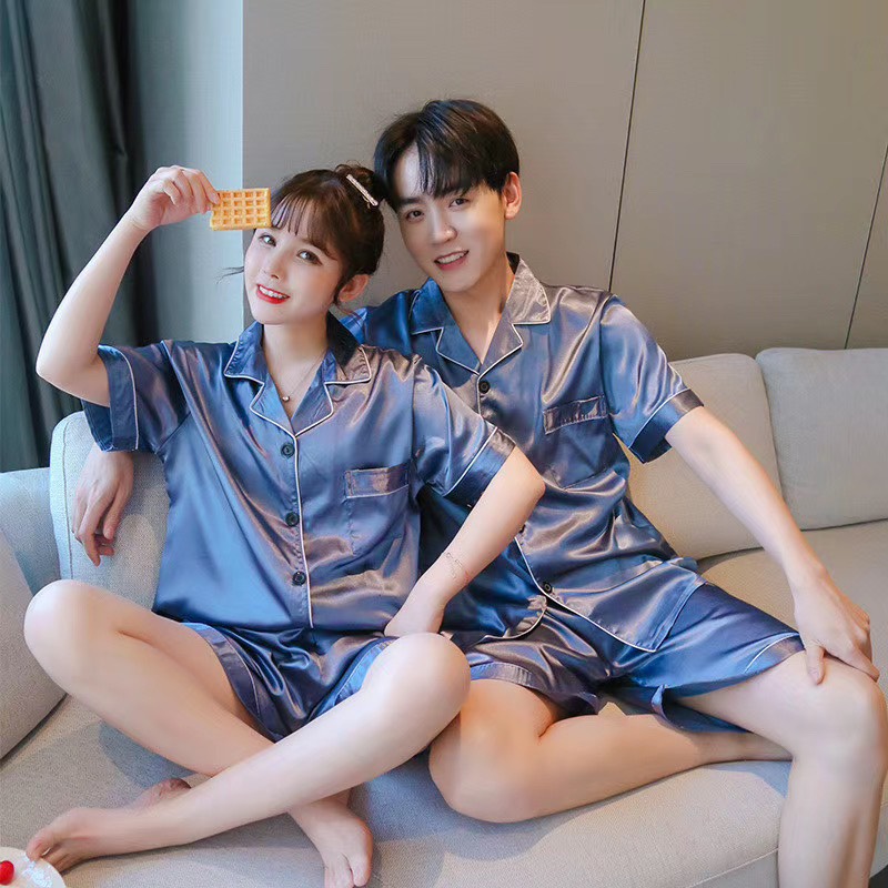 Bộ Lụa Mặc Nhà Nữ Trơn Cộc Tay Quần Cộc Chất Lụa Siêu Mềm ( Hàng Luôn Sẵn) N68