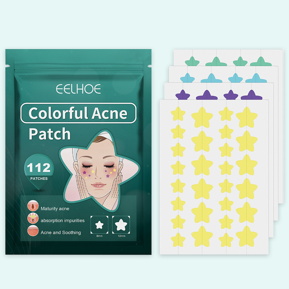 112pcs%20Pimple%20Acne%20Concealer%20Beauty%20Acne%20Tools%20Star%20Shaped%20Hydrocolloid%20Acne%20Patches%20Cute%20Pimple%20Spot%20Bandages%20for%20Face%20Healing%20-%20Image%204