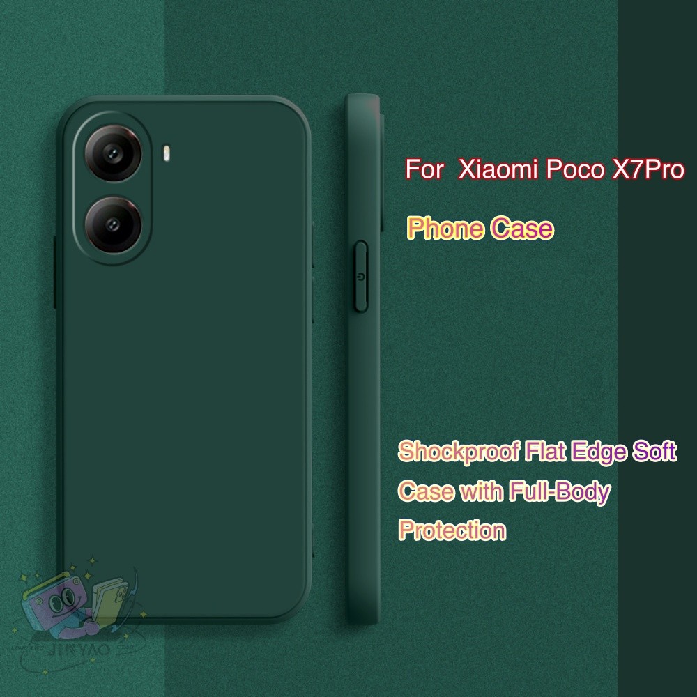 【Luxury】For Xiaomi Poco X7Pro Phone case Minimalist Stylish Lanyard Hole Breathable Sports Case Couple Protective Case. 