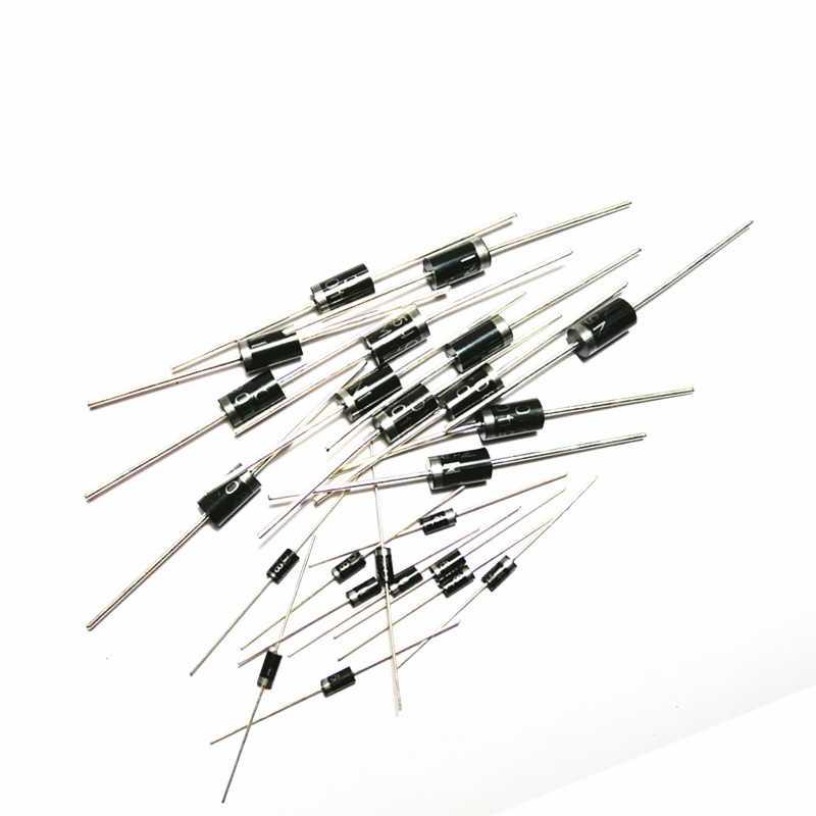 50pcs rectifier diodes 1n4001 1n4002 1n4004 1n4007 1n5401 1n5402 1n5404 1n5408 1n5817 1n5819 1n5822 1n5824