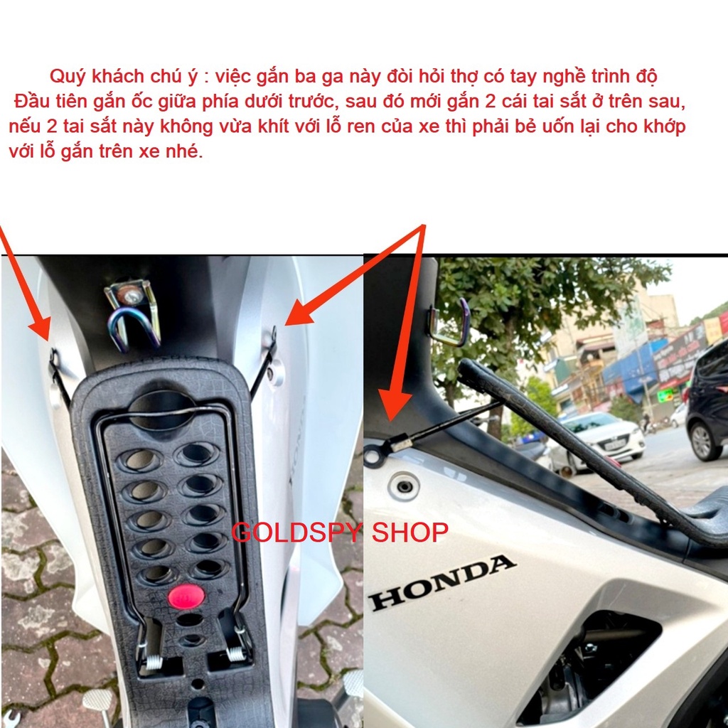 Baga nhựa lượn giữa xe máy wave,dream,sirius (giá 1 cái)