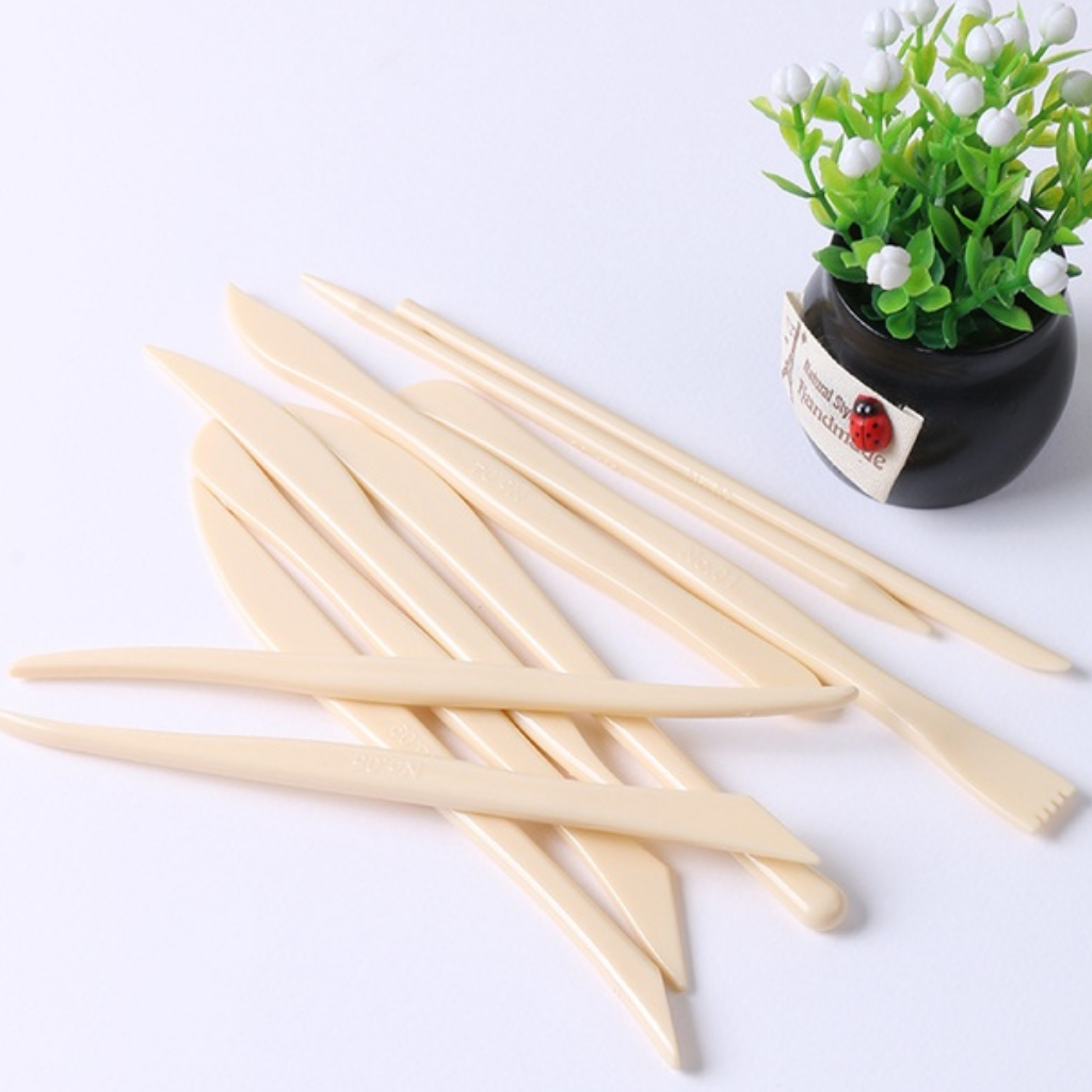 Bộ Dụng Cụ Làm Đất Sét 10 Món, Dụng Cụ Điêu Khắc Đất Sét