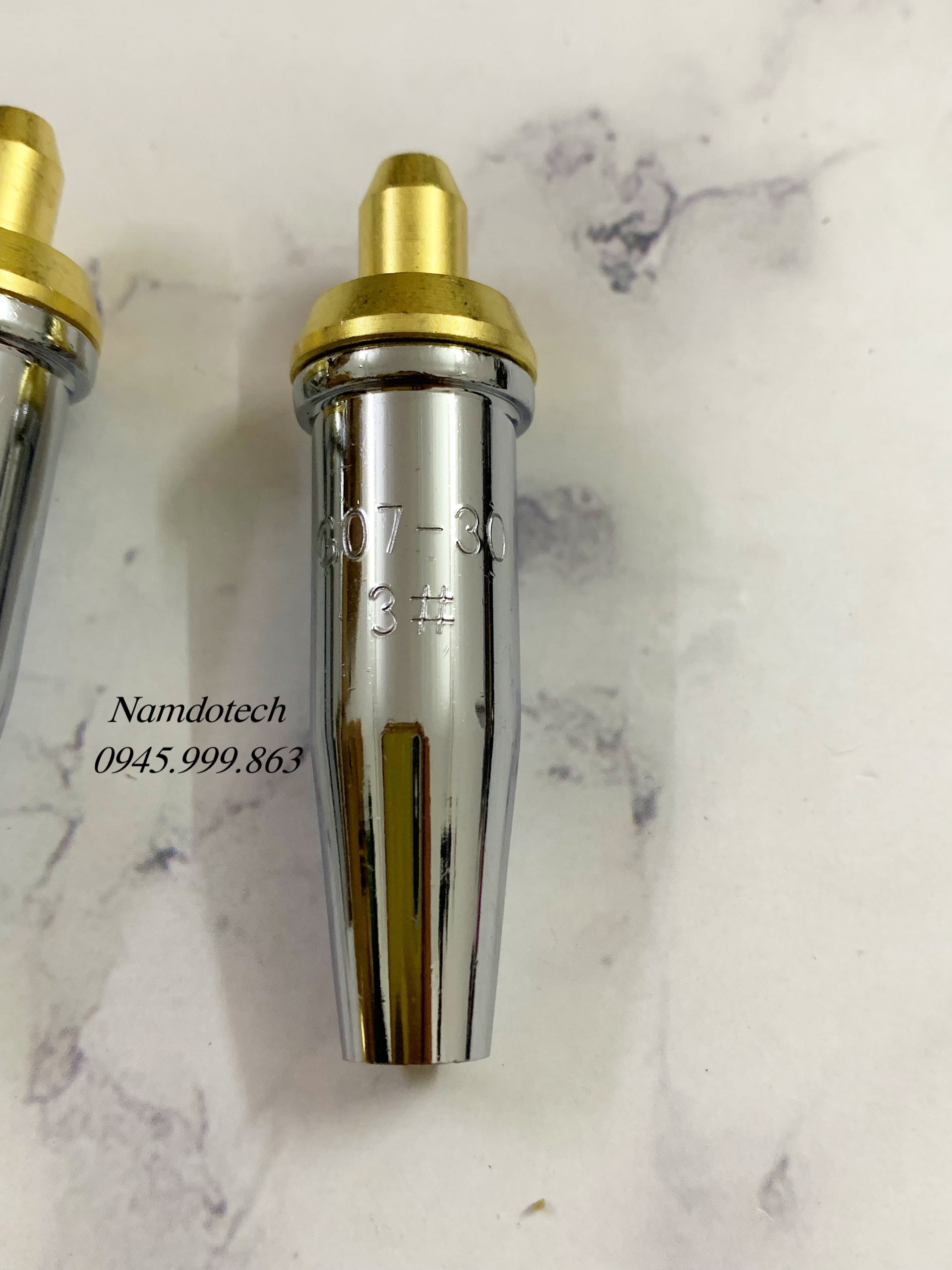 BÉC CẮT OXY GAS G07-30 INOX SỊN ĐẸP SỐ 1-2-3