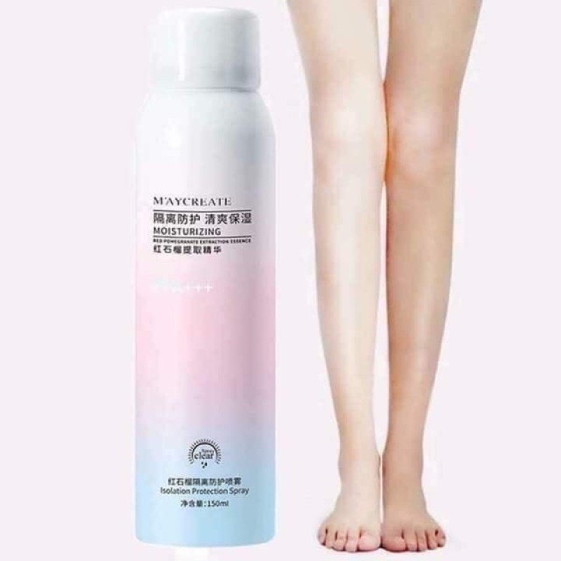 [Hcm]Maycreate Skin Brightening Sunscreen Spray 150ml Spf35