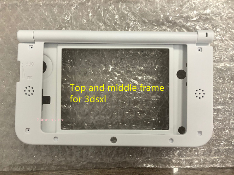 【Be worth】 Replacement Housing Middle or Top upper plastic Frame For 3DS XL for 3dsxl case white/black.