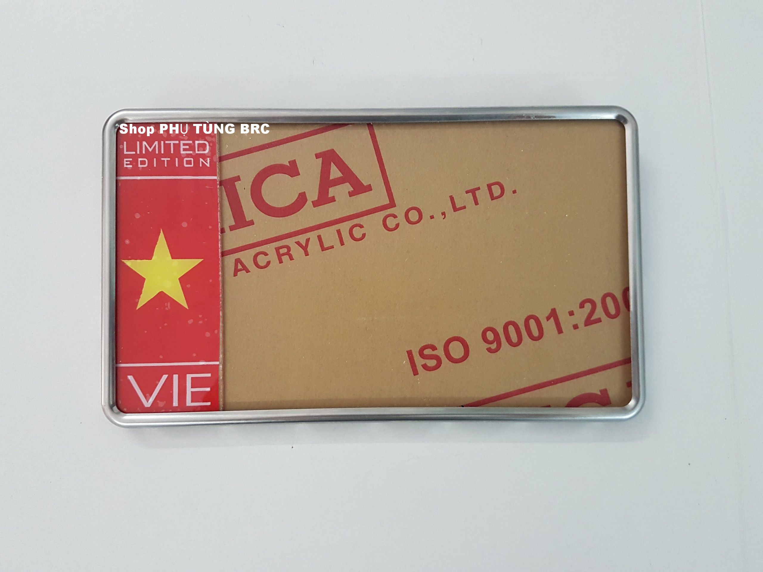 Biển số INOX loại dài.