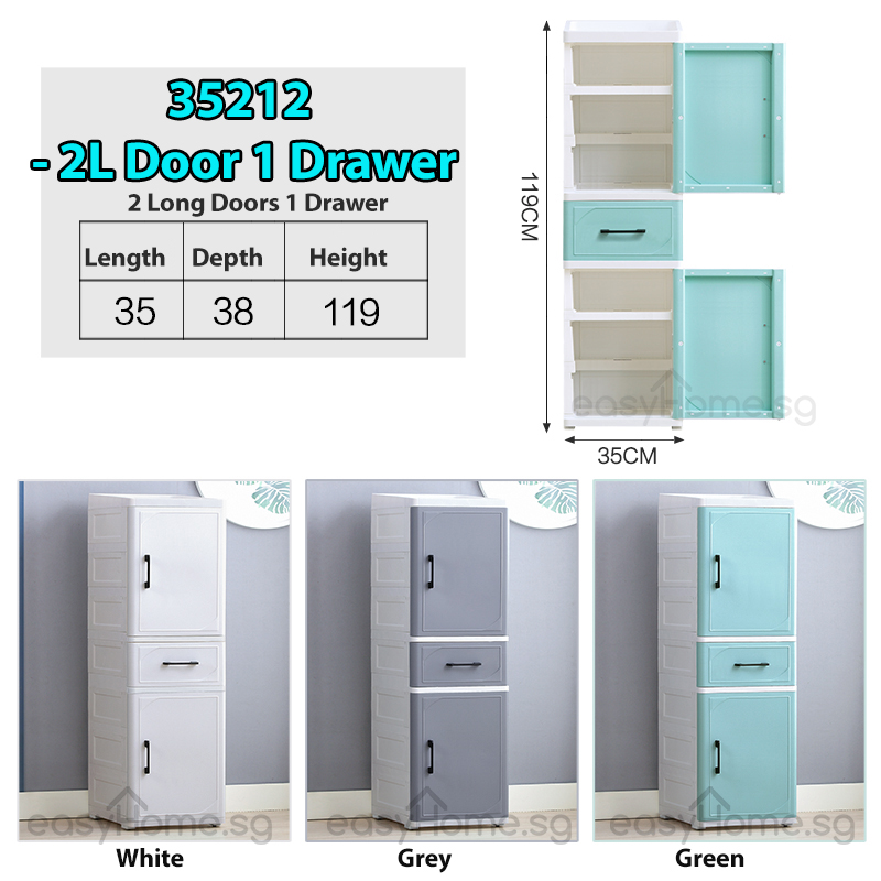 Slim Storage Cabinet Plastic Drawer Kitchen Bathroom Shelves Organizer Lazada Singapore