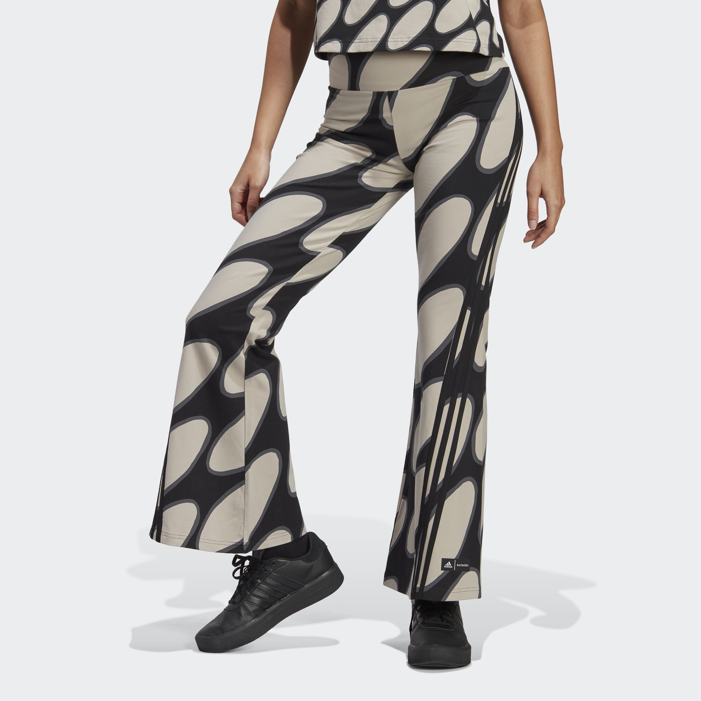 Adidas Phong cách sống Quần Legging Ống Loe Future Icons adidas x Marimekko Nữ nâu HR8185