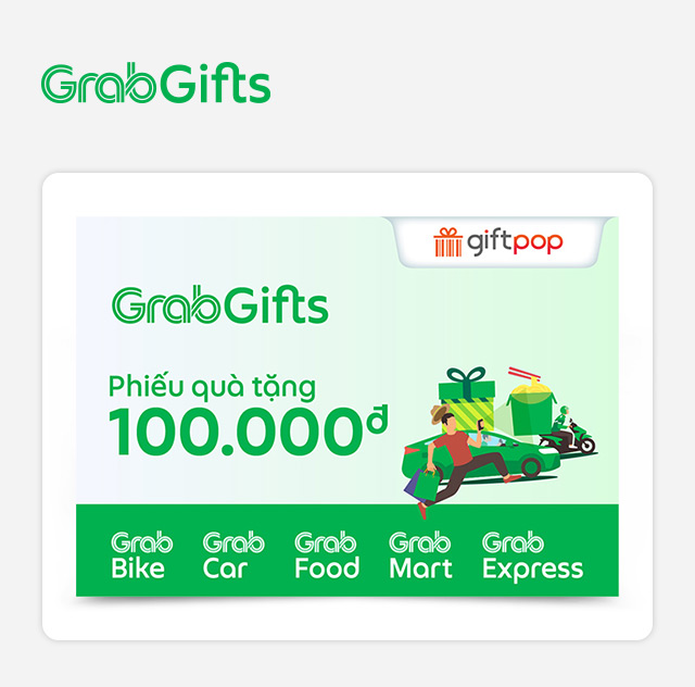 Evoucher - Phiếu Quà Tặng GrabGifts 100K
