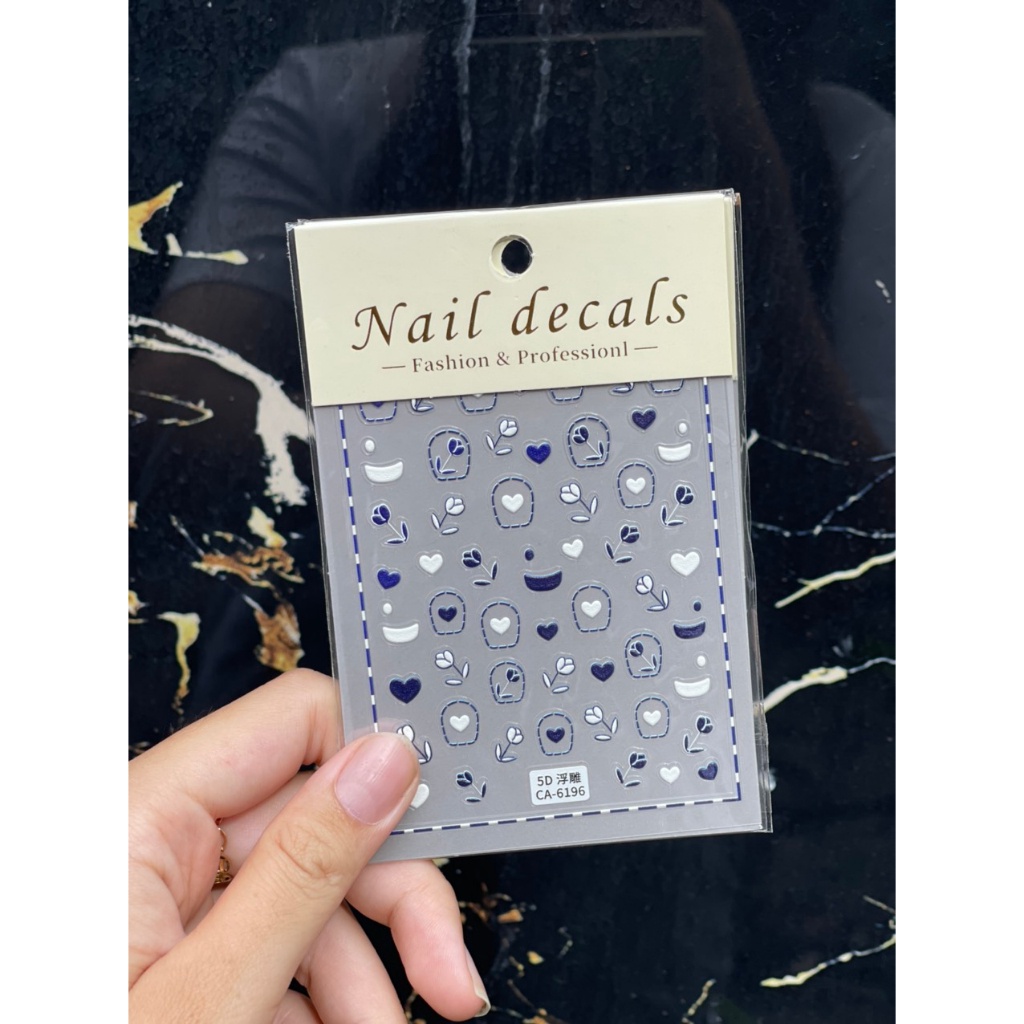 Sticker 5D dán móng cao cấp Hàn Quốc