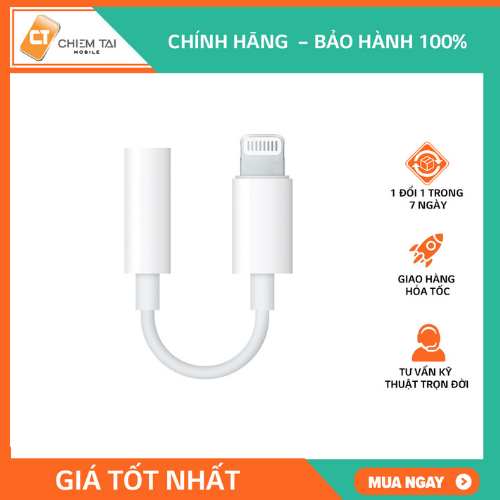 Adapter Lightning to audio 3.5mm Apple (Linh kiện)