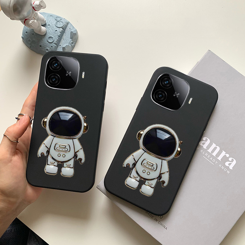 Phone cover Vivo iqoo Z9 Turbo NEO 10R Back case Fashionable Cartoon Astronaut Stand dustproof Smooth For Vivo iqoo NEO 10R Z9 Turbo Phone cases. 