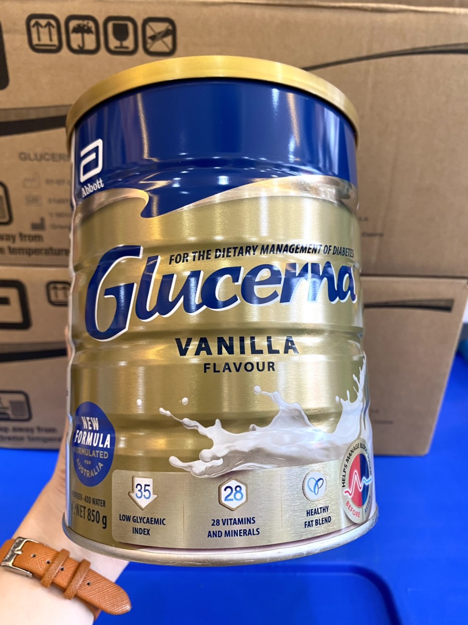 [Date 6.2024] Sữa Bột Glucerna Úc dành cho người tiểu đường lon 850g