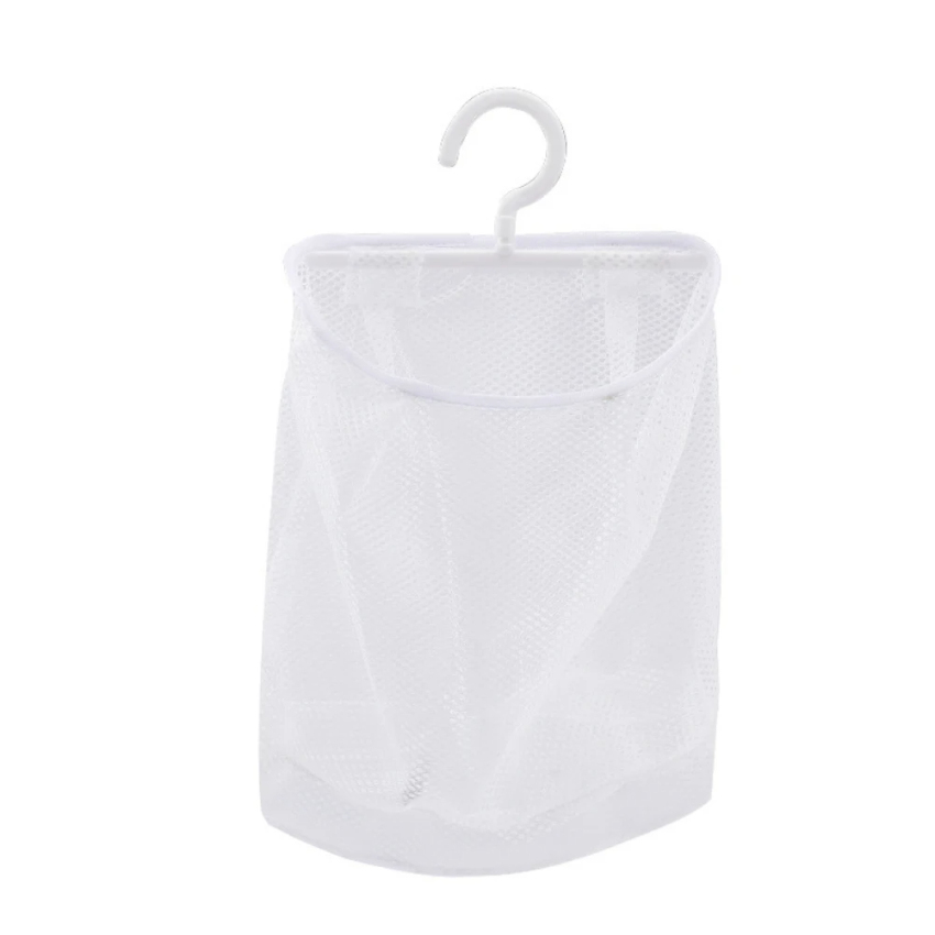 Wall Hanging Laundry Storage Net Dirty Clothes Sundries Foldable Organizer Basket Bathroom Storage Bag Fruits Vegetable Mesh Bag