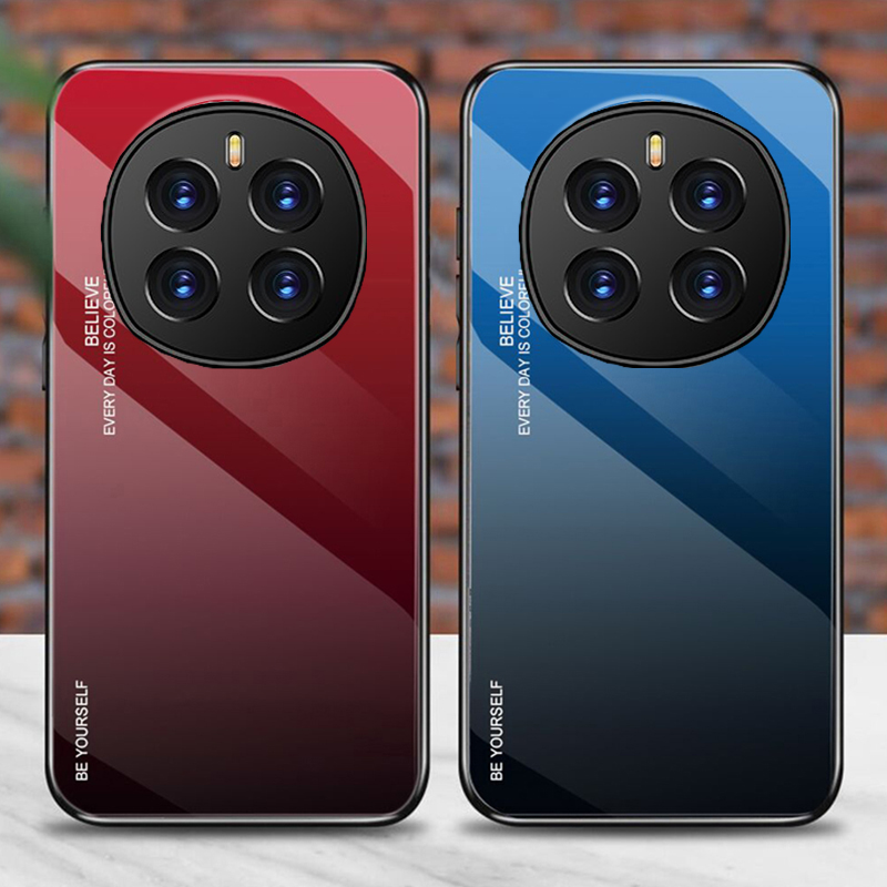 Phone case Honor Magic 7 Pro Gradient Mirror Tempered Glass Protector Hard Back Cover Honor Magic 7Pro Case. 