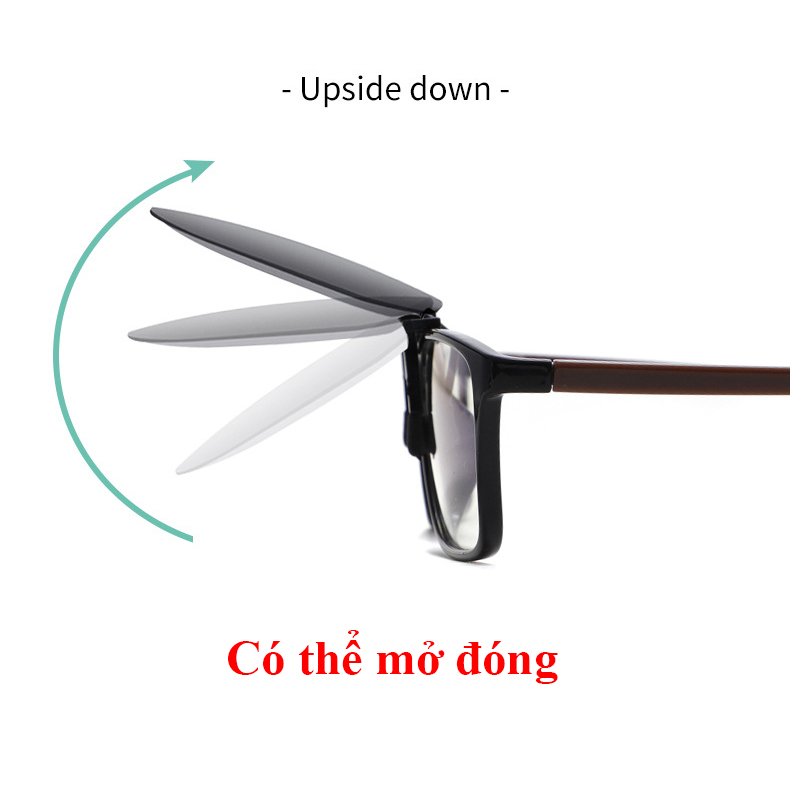 Kẹp kính râm vuông lớn phân cực Polarized có viền [ Tặng kèm hộp - có sẵn ]