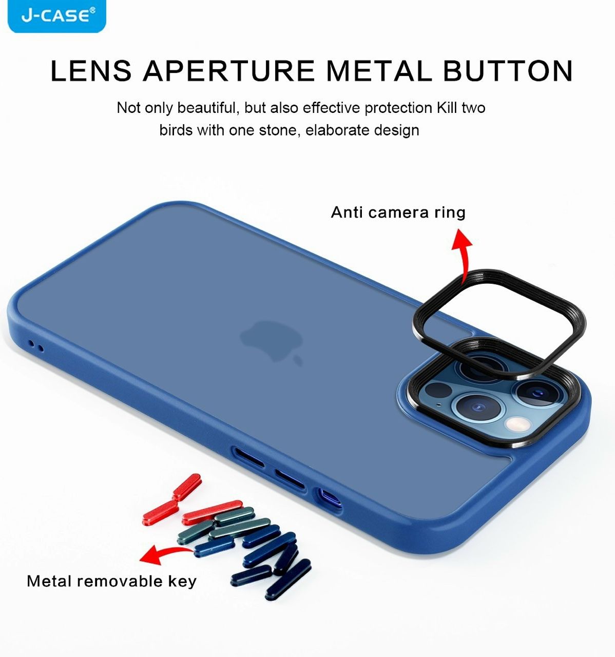 [ỐP LƯNG TRONG VIỀN MÀU] iPhone 13/ 13 Pro/ 13 Pro Max hiệu J-Case