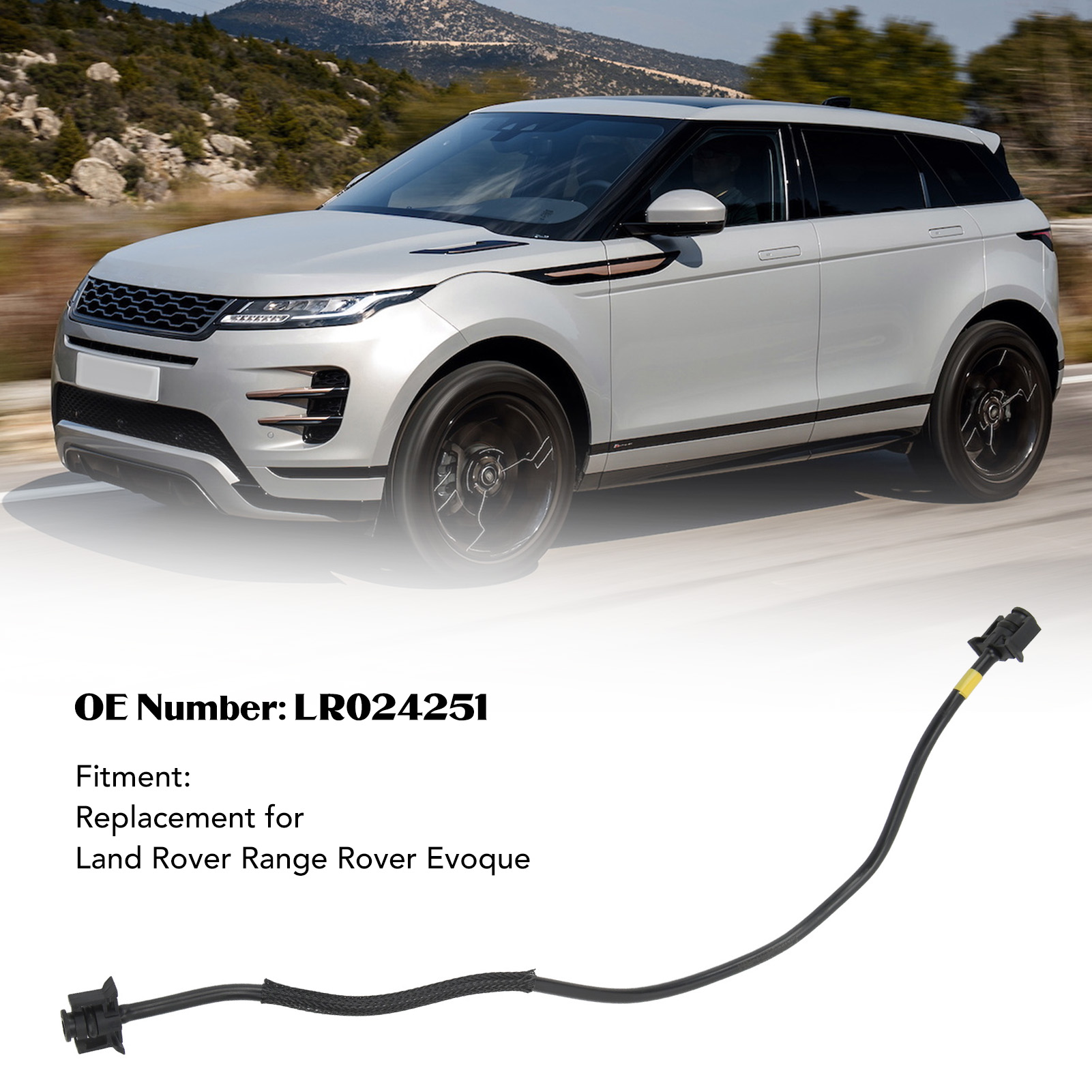 Radiator Tank Top Hose Excellent Thermal Stability Radiator Tank Upper Water Pipe LR024251 Deformation Proof for Car