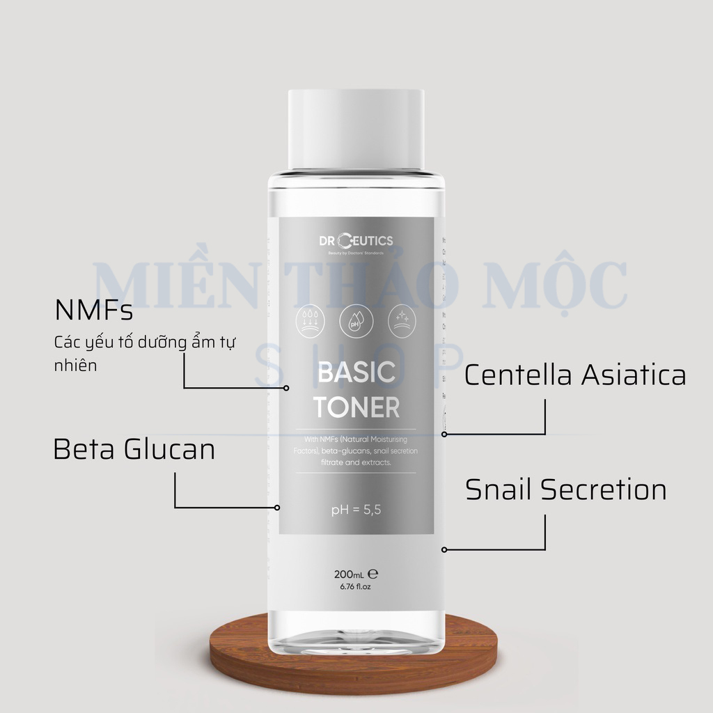 Dung dịch cân bằng da cấp ẩm làm dịu làn da Basic Toner DrCeutics