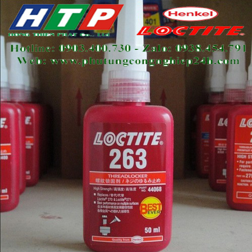 Keo 263 - 50ml khóa ren màu đỏ