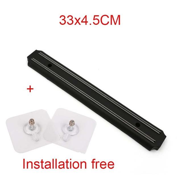 Stainless Steel Knife Stand Magnetic Knife Holder 33-55CM Wall Storage Rack Home Magnet Multi-purpose Kitchen Tool