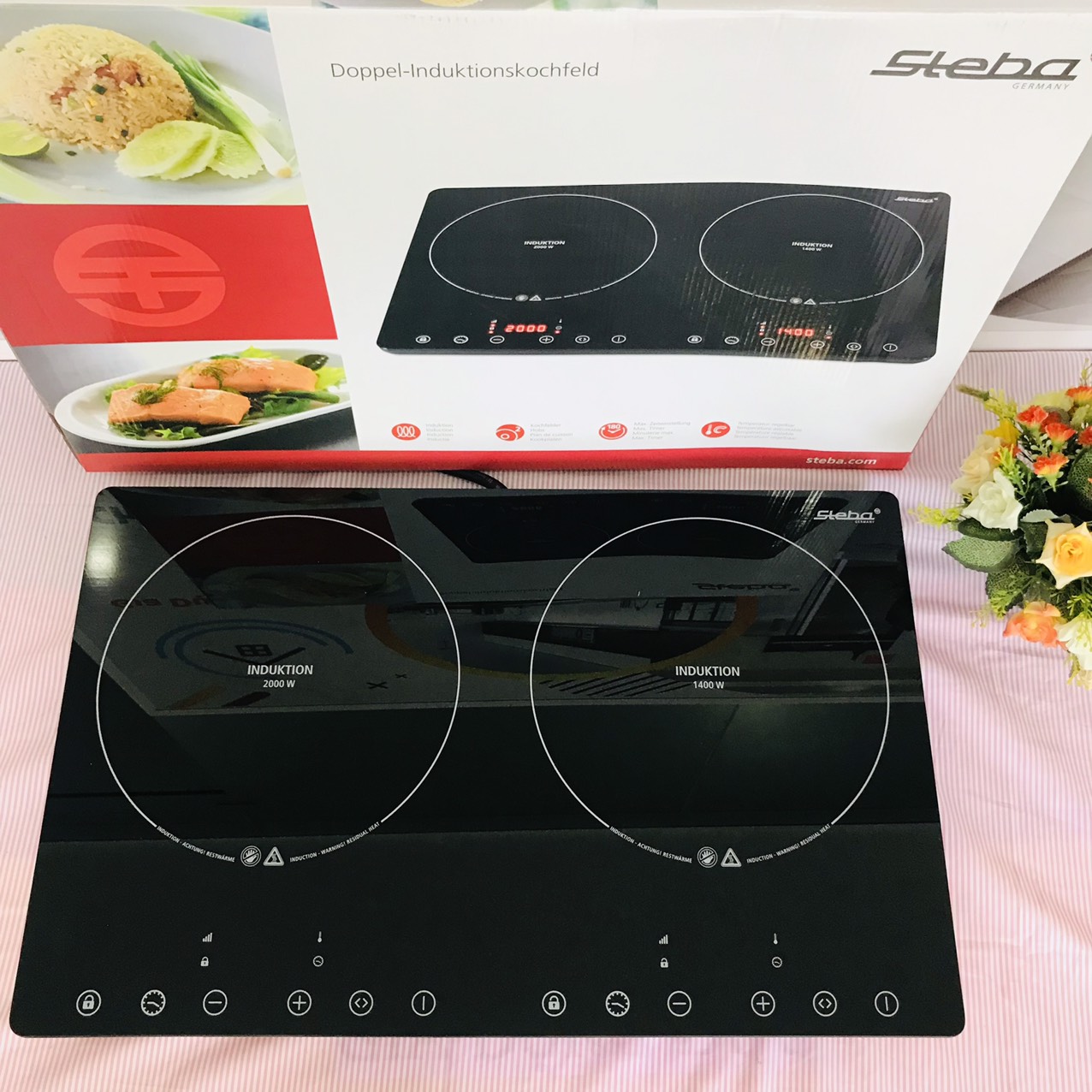 BẾP TỪ ĐÔI CAO CẤP STEBA IK650 SLIM (BẾP DƯƠNG)