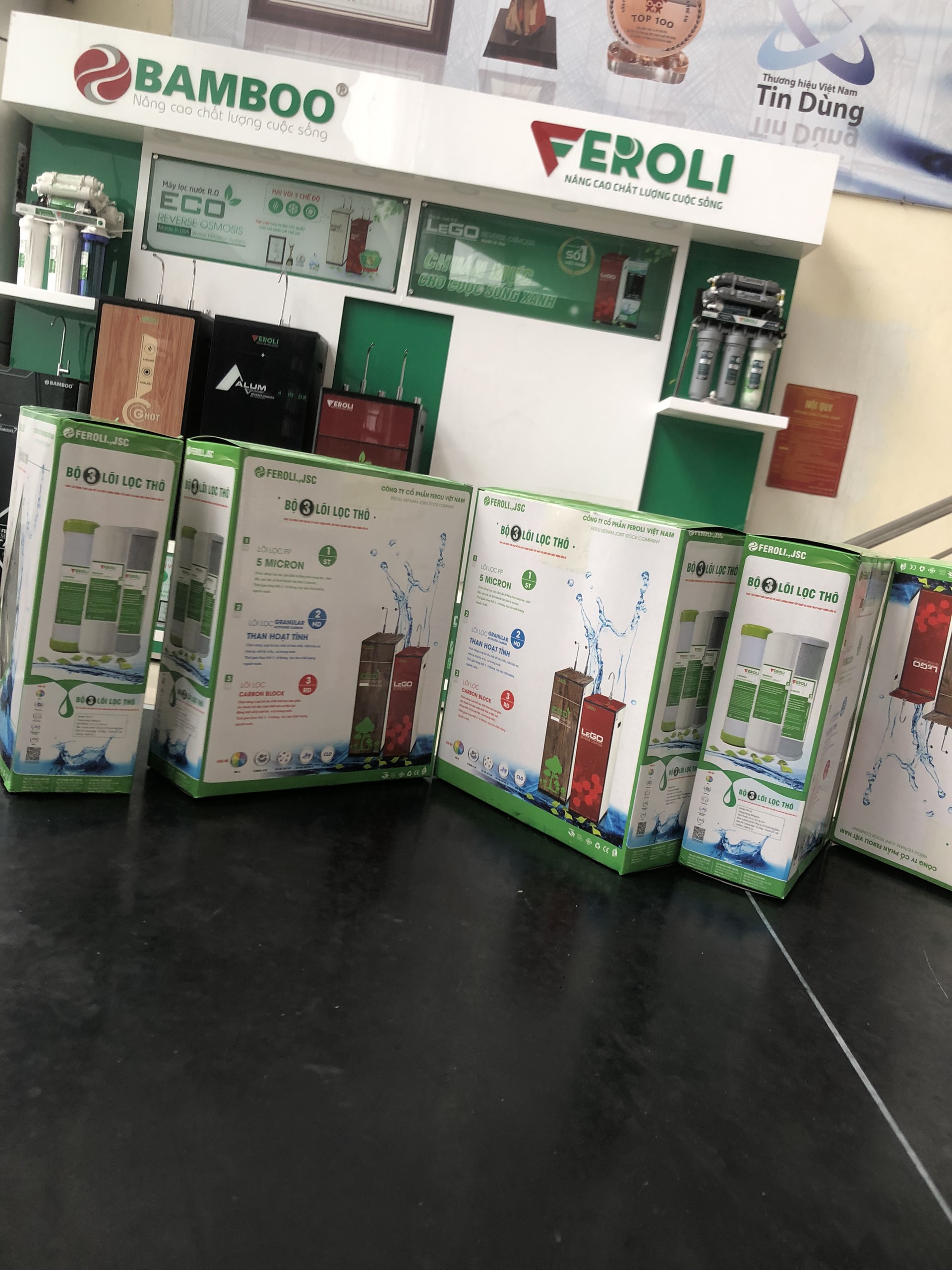 bộ 3 lõi lọc nước feroli