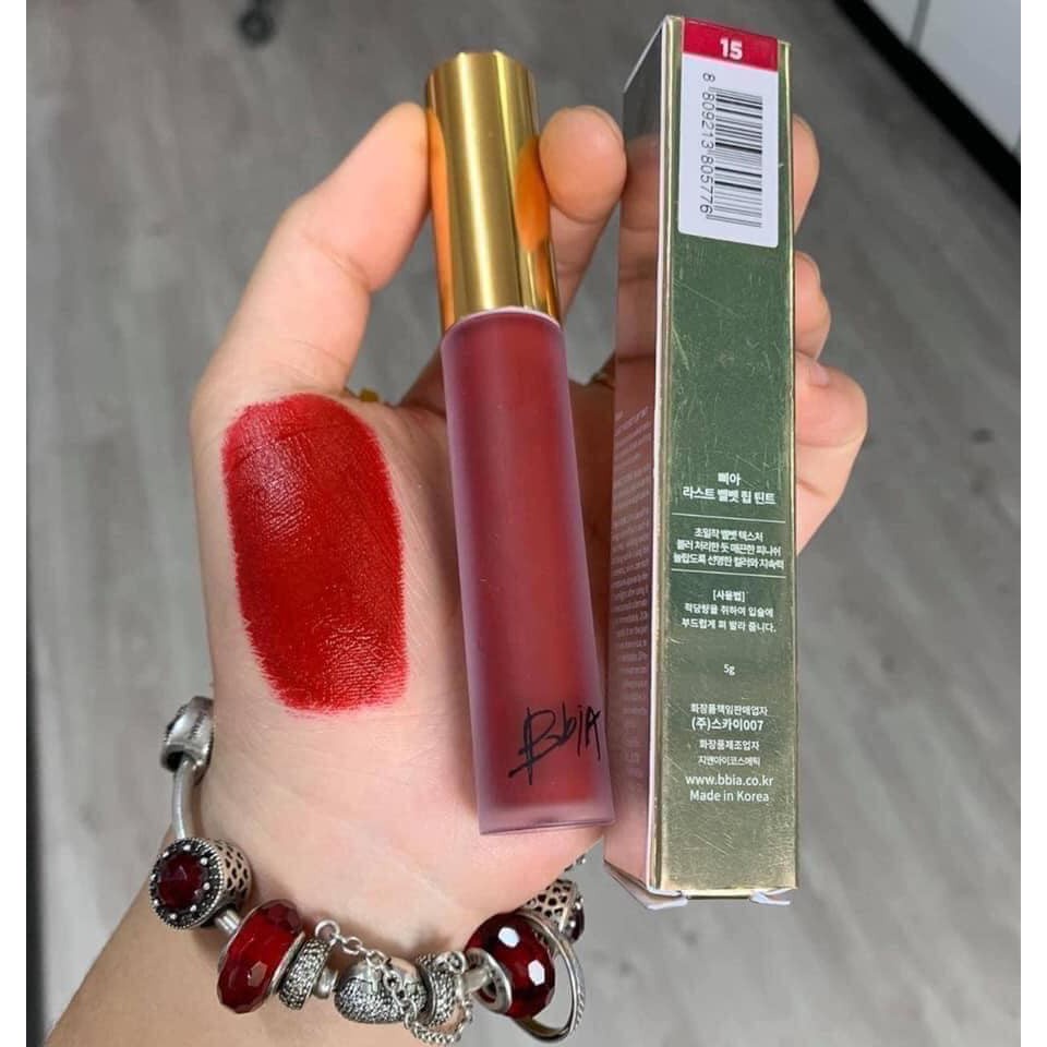 [Bbia-Hàn Quốc] Son Kem Lì Bbia Last Velvet Lip Tint Full Version
