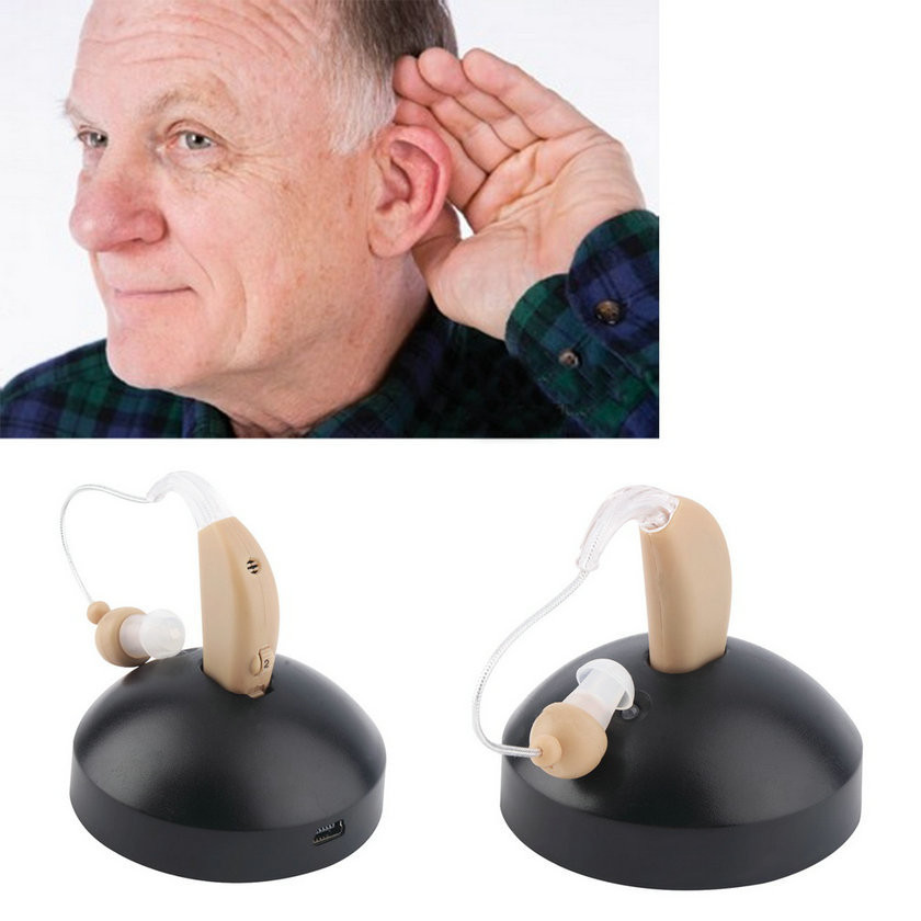 Deaf Machine 【High-quality】Rechargeable Ear Hearing Aid Mini Device Ear Amplifier ...