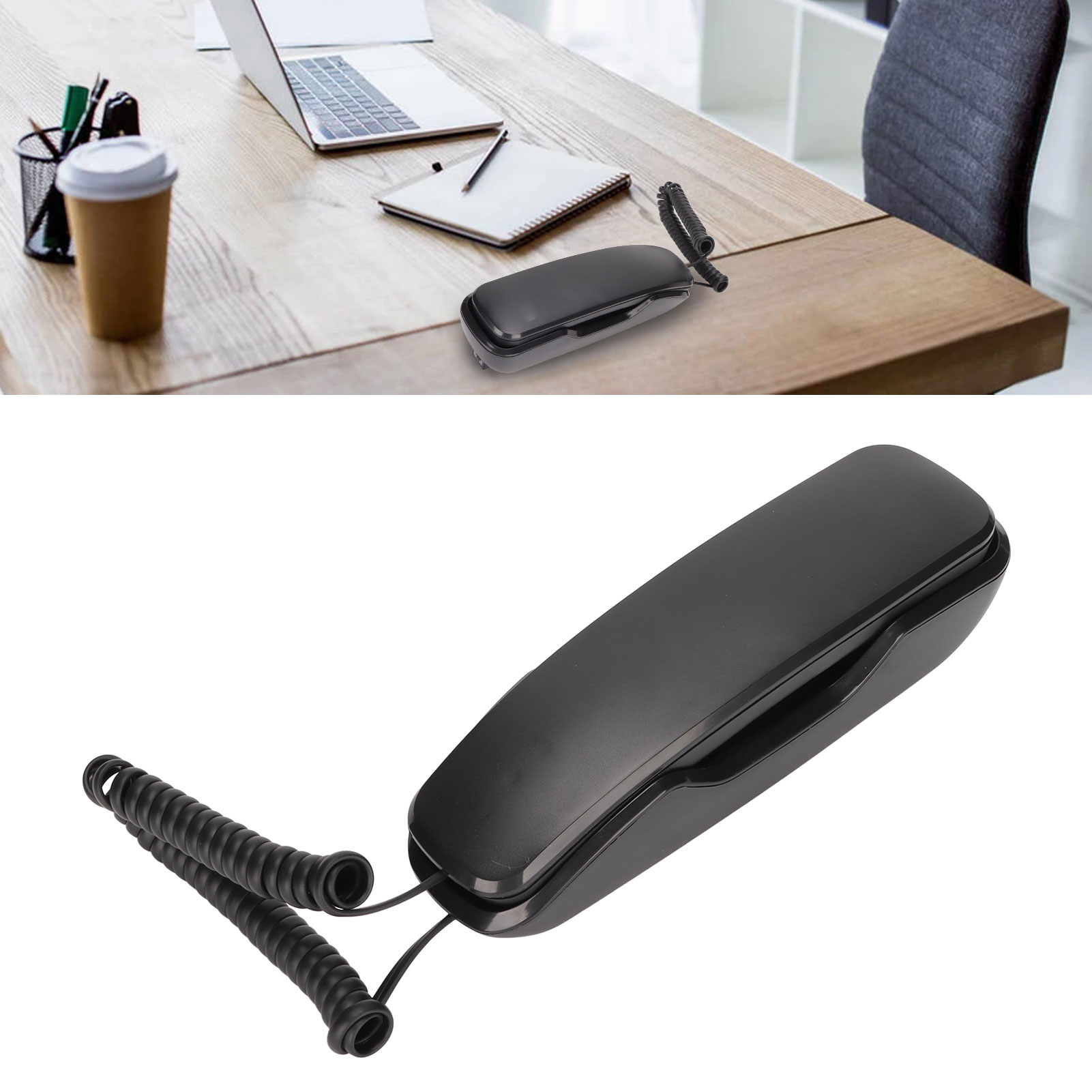 Wall Phone Hold Current Call Corded Telephone Redialing for Home for Office