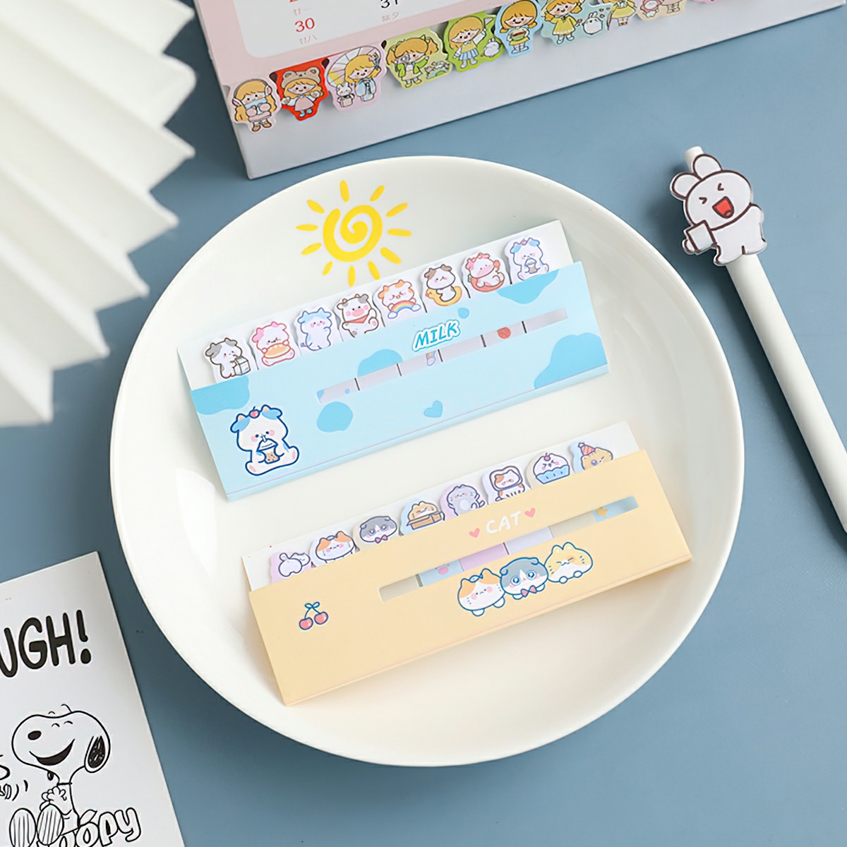 120 cute colorful pattern sticky notes