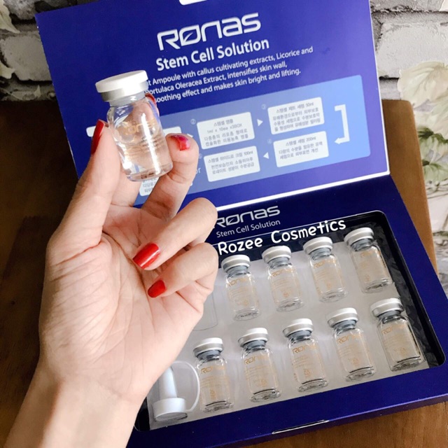Tế bào gốc căng bóng, tái tạo da Ronas Stem Cell Solution Hàn Quốc