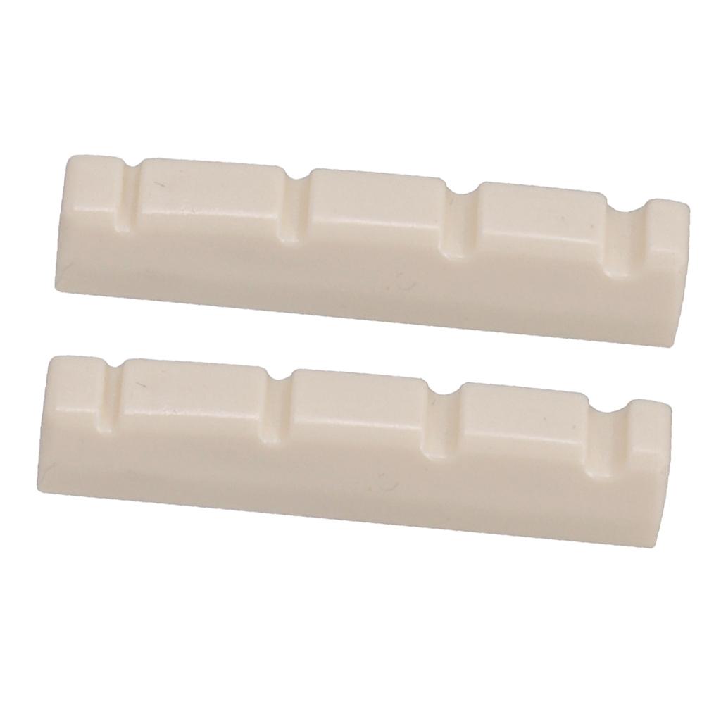 BNGUITAR 2pcs Electric Slotted Nut 4 String Guitar Musical Instrument