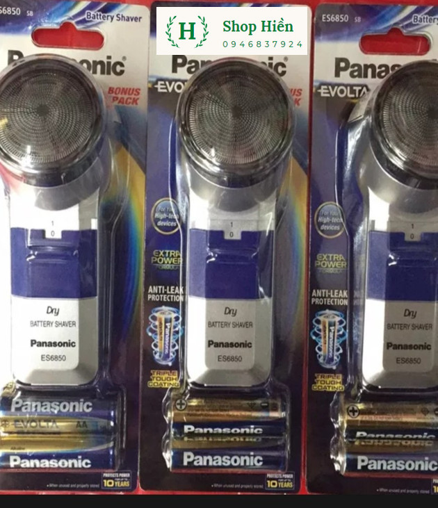 Máy cạo râu panasonic ES6850 (kèm 2 viên pin)