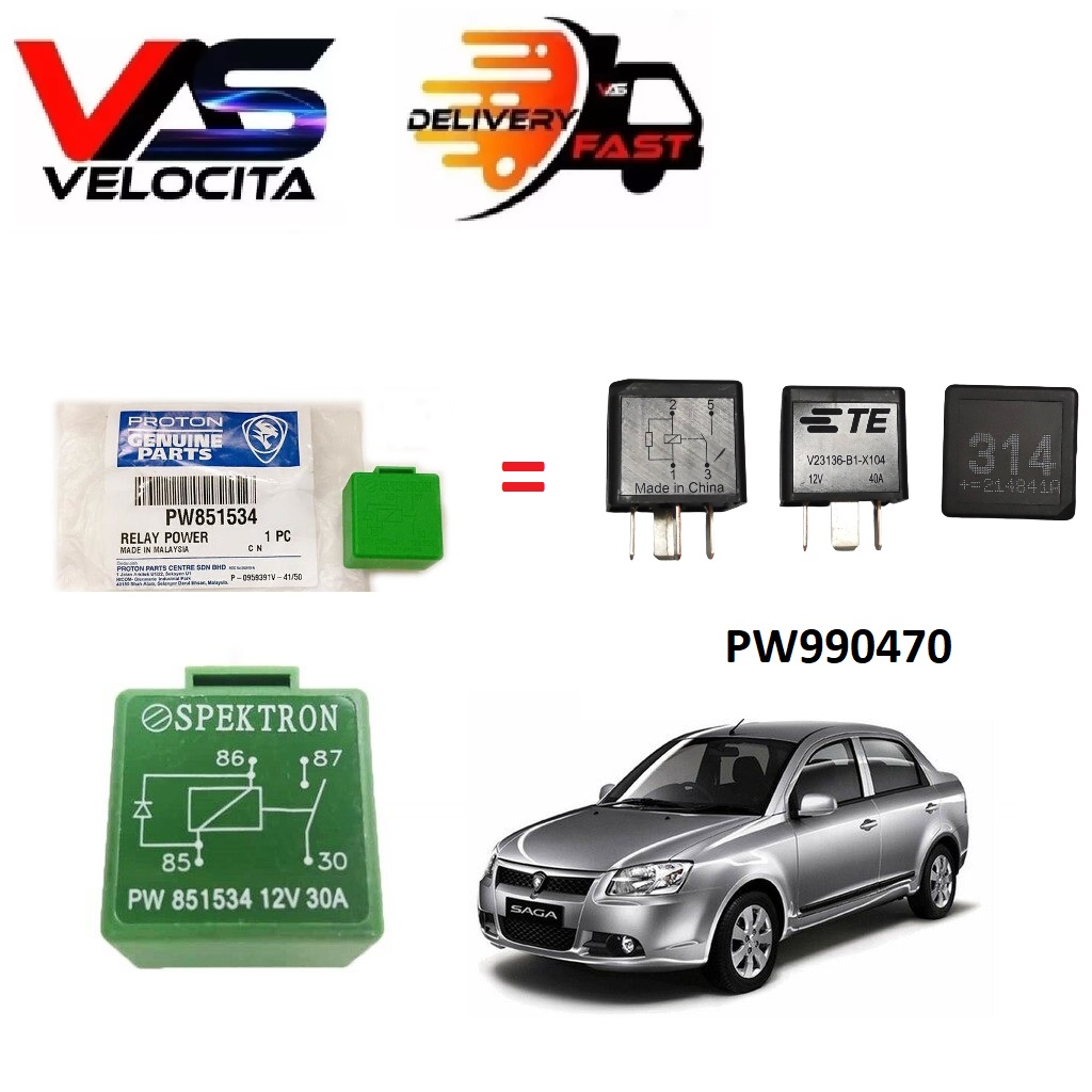 PROTON POWER RELAY SAGA BLM (PW537074/PW546902/PW954308)(PW851534