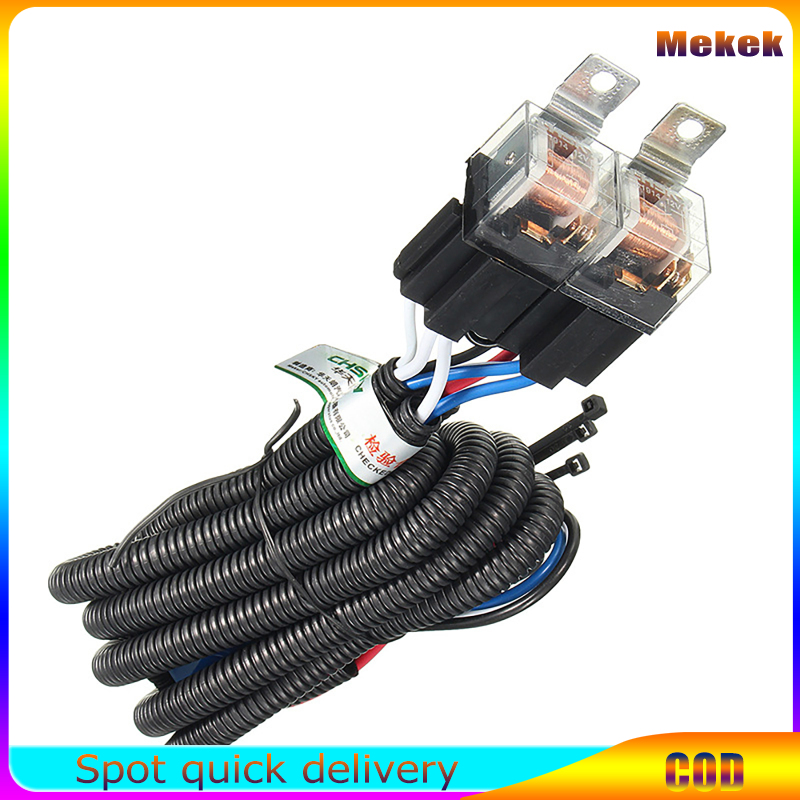 Ready stock h4 headlight relay harness headlight relay kit 80a 100w/140w terminal wiring harness for 12v h4 bulb models