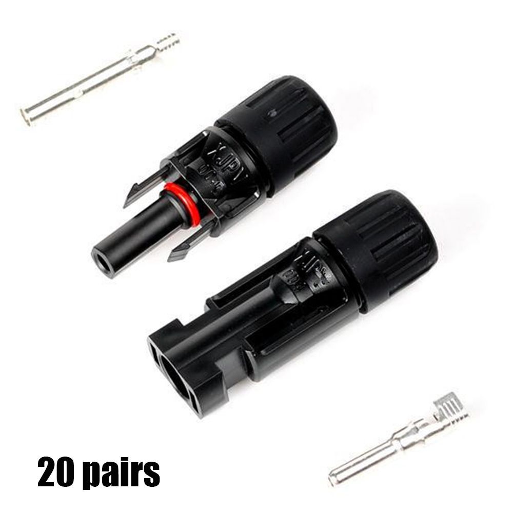 Segment 5/10/20 pairs mới bền chặt bộ chuyển đổi bộ đầu nối cáp pv nam nữ mc4 30a bảng điều khiển năng lượng trời
