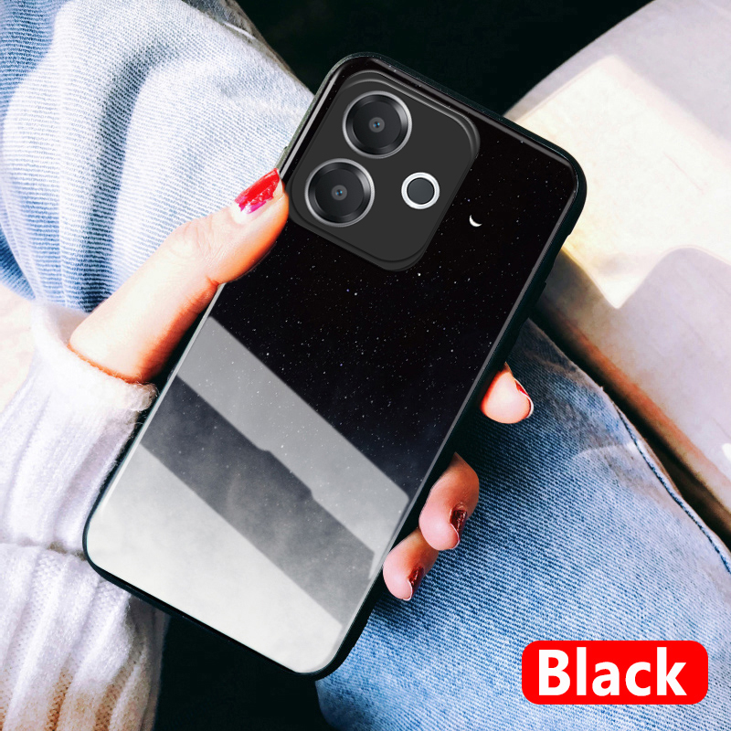 For OPPO A5 Pro 5G Case Tempered Glass mirror Protector Starry Sky Couple For OPPO A5 Pro Back cover Phone Cases. 