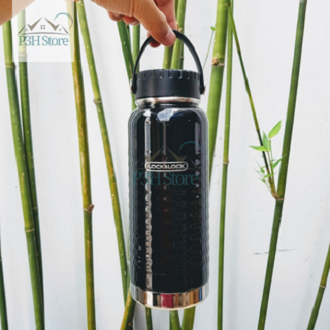Bình Giữ Nhiệt Lock&Lock Wave Handle 900ml LHC4163BLK