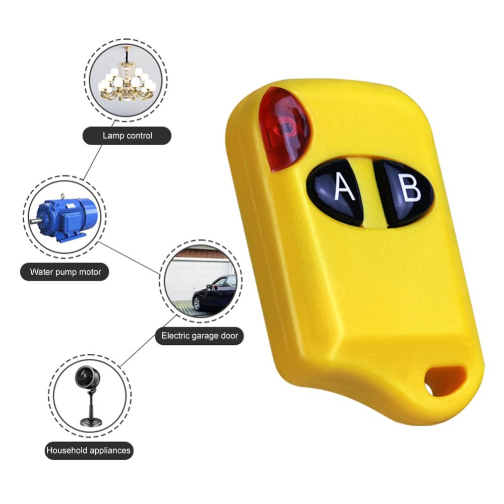 315MHz/433MHz Garage Door Gate Opener Fixed Learning Code Wireless Clone Switch Copy Remote Controller for Electric Gate
