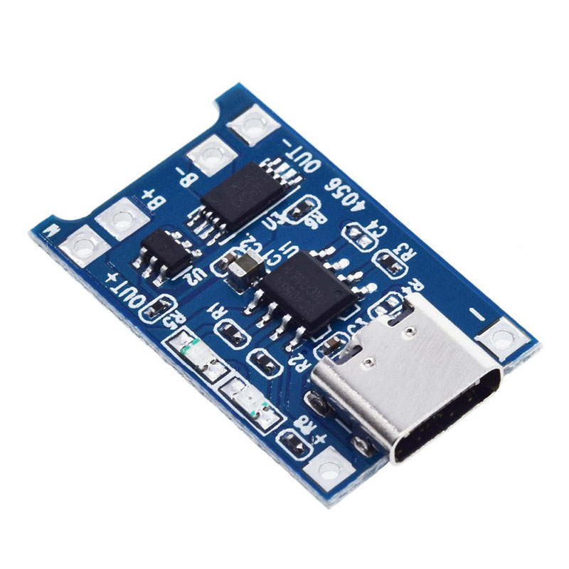 Type-c usb 5v 1a 18650 tp4056 lithium battery charger module charging board with protection dual functions