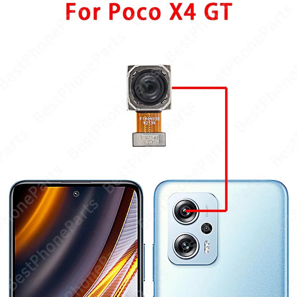 Rear Front Camera Original For Xiaomi Mi Poco X4 GT X4 Pro 5G Backside Facing Frontal Selfie Back Camera Module