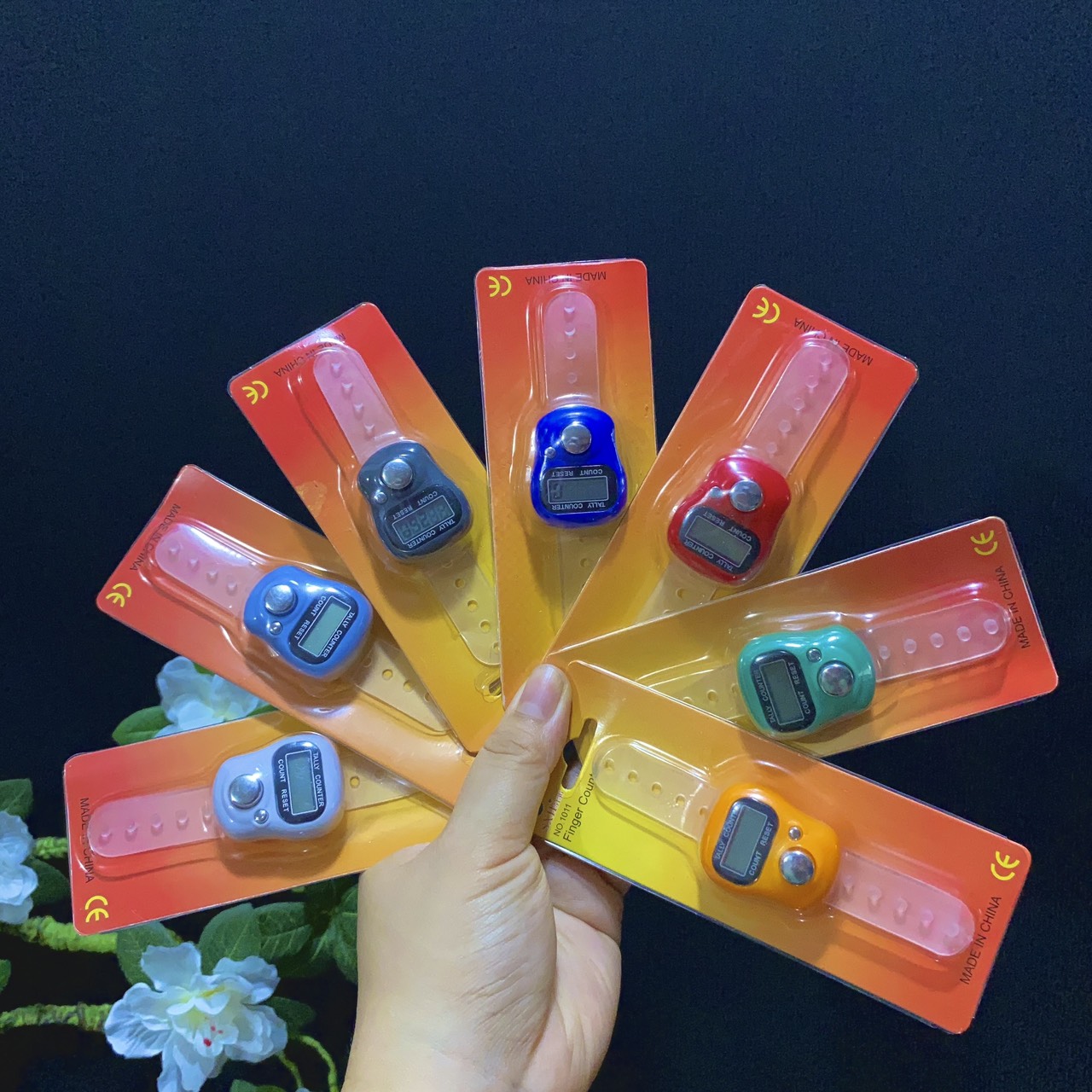 Máy bấm số niệm phật đeo ngón tay màu ngẫu nhiên tamlinhngocbao