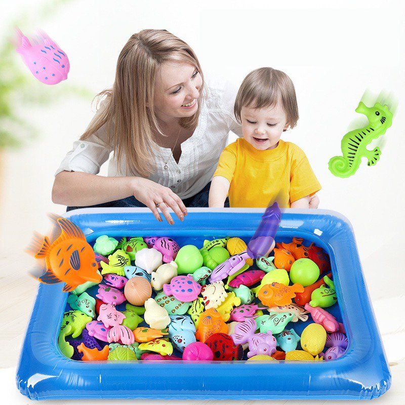 Đồ chơi câu cá 25 món kèm bể phao cho bé
