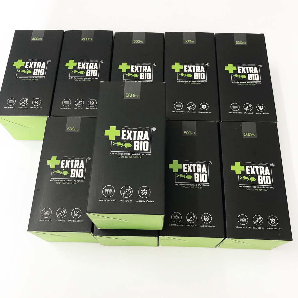 Vi Sinh Extra Bio 500ml 1000ml (men vi sinh làm trong nước và cân bằng PH cho hồ cá Koi bể cá cảnh)