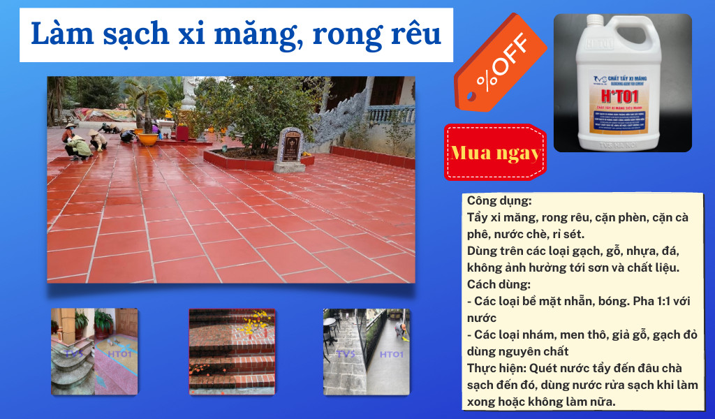 Nước tẩy xi măng HT01-5L-TVS-01