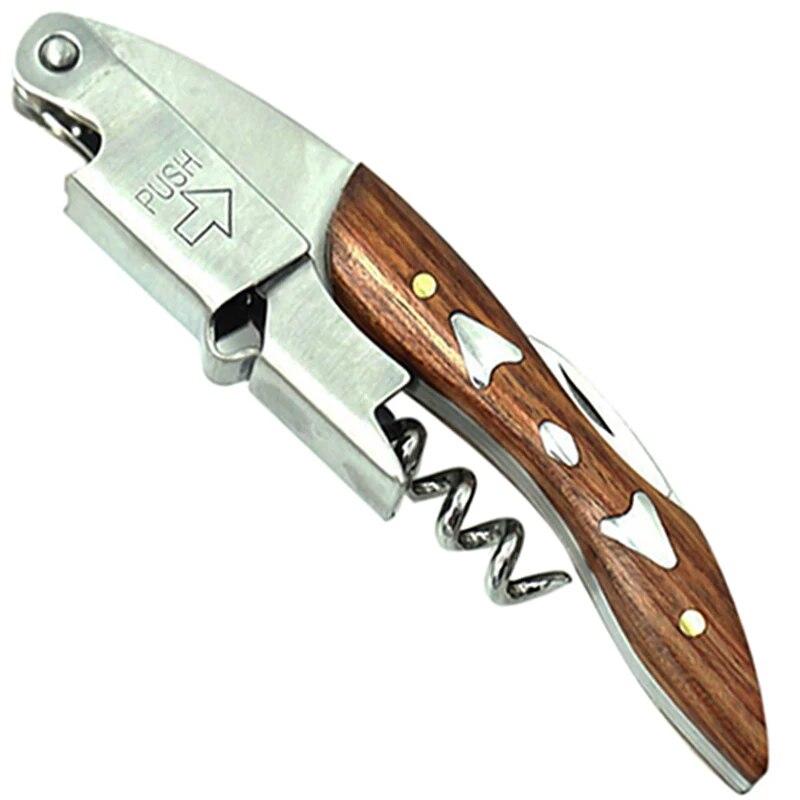 Wine Opener Custom Logo Personalized Wedding Party Favor Custom Engraved Corkscrew & Beer Bottle Opener Wedding Gifts For Guests