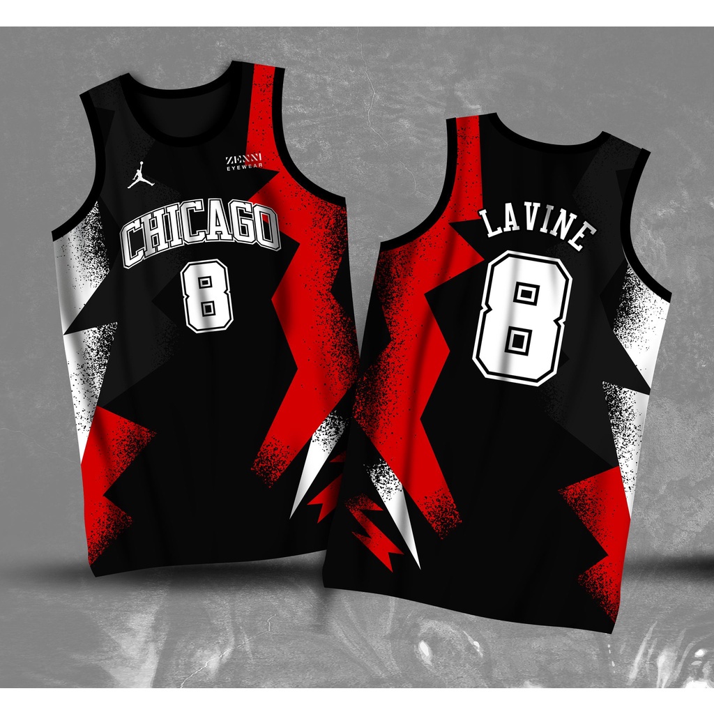 Chicago Bulls LAVINE #8 Blue NBA Jersey - Kitsociety